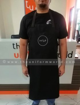 Bib Apron Black Hoop 6 Uniforms Manufacturer and Supplier based in Dubai Ajman UAE
