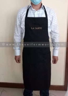 Bib Apron Black La Tarte 5 Uniforms Manufacturer and Supplier based in Dubai Ajman UAE
