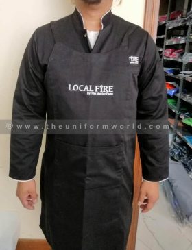 Bib Apron Black Local Fire 3 Uniforms Manufacturer and Supplier based in Dubai Ajman UAE