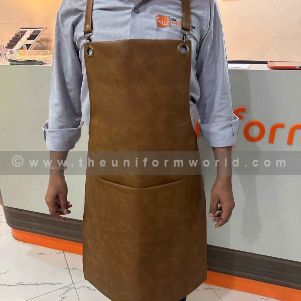 Bib Apron Brown 1 Uniforms Manufacturer and Supplier based in Dubai Ajman UAE