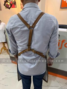 Bib Apron Brown 3 1 Uniforms Manufacturer and Supplier based in Dubai Ajman UAE