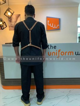 Bib Apron Brown Kona House 1 Uniforms Manufacturer and Supplier based in Dubai Ajman UAE