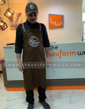 Bib Apron Brown Kona House 2 Uniforms Manufacturer and Supplier based in Dubai Ajman UAE