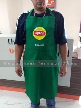 Bib Apron Green Lipton 4 Uniforms Manufacturer and Supplier based in Dubai Ajman UAE
