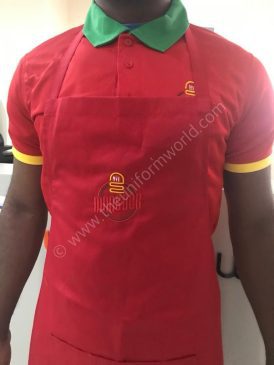 Bib Apron Red 3 Uniforms Manufacturer and Supplier based in Dubai Ajman UAE