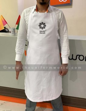 Bib Apron White Sharjah Coop 11 Uniforms Manufacturer and Supplier based in Dubai Ajman UAE