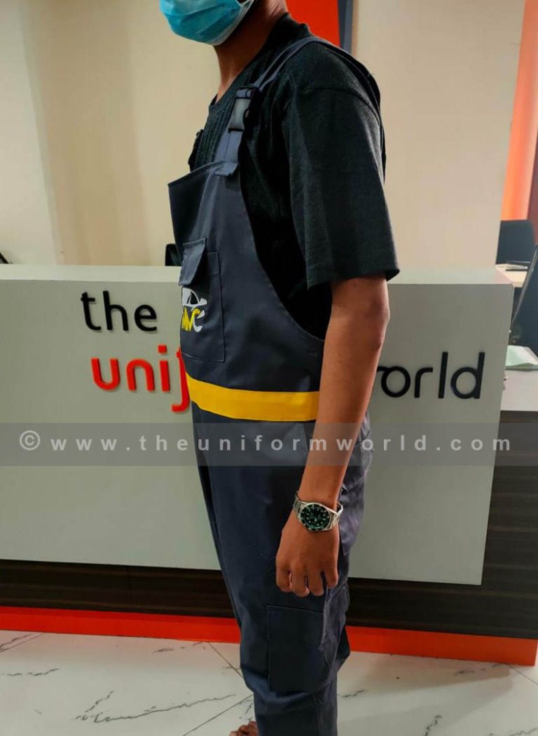 Bib Coverall Grey 5 Uniforms Manufacturer and Supplier based in Dubai Ajman UAE