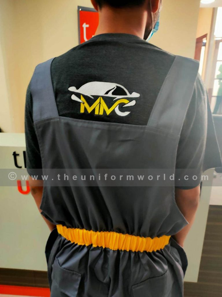 Bib Coverall Grey 6 Uniforms Manufacturer and Supplier based in Dubai Ajman UAE