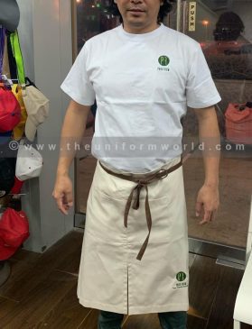 Bistro Apron Beige 5 Uniforms Manufacturer and Supplier based in Dubai Ajman UAE