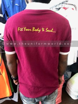 Biteful Maroon Polo Shirt 1 1 Uniforms Manufacturer and Supplier based in Dubai Ajman UAE