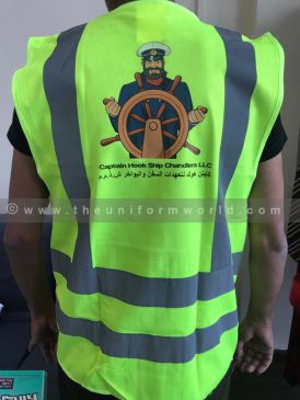 Captain Hook Neon Green Vest 1 Uniforms Manufacturer and Supplier based in Dubai Ajman UAE