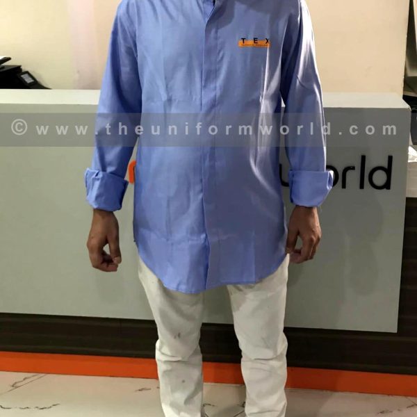 Casual Shirt Sky Blue Tex 3 Uniforms Manufacturer and Supplier based in Dubai Ajman UAE