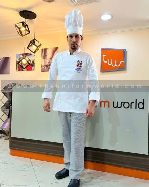 Chef Jacket White Htmi 7 Uniforms Manufacturer and Supplier based in Dubai Ajman UAE