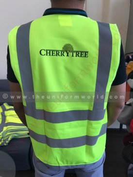 Cherry Tre Neon Green Vest 1 Uniforms Manufacturer and Supplier based in Dubai Ajman UAE