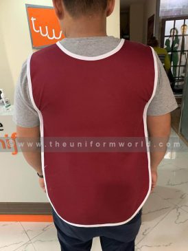 Cobbler Apron Maroon Oman 1 Uniforms Manufacturer and Supplier based in Dubai Ajman UAE