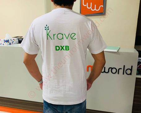 Cotton Tshirt With Vinyl Printing 6 Uniforms Manufacturer and Supplier based in Dubai Ajman UAE