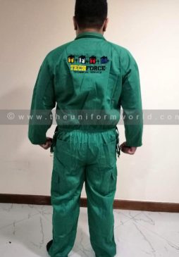 Coverall 1Pc Green Techforce 1 Uniforms Manufacturer and Supplier based in Dubai Ajman UAE