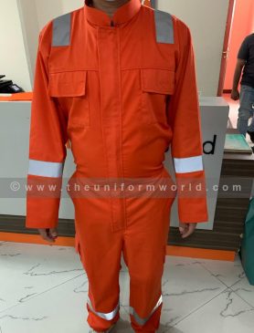 Coverall 1Pc Orange 1 Uniforms Manufacturer and Supplier based in Dubai Ajman UAE