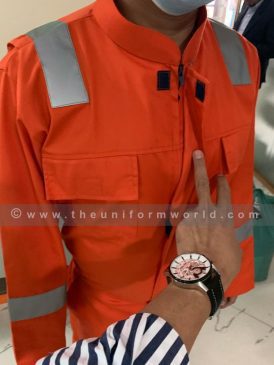 Coverall 1Pc Orange 3 1 Uniforms Manufacturer and Supplier based in Dubai Ajman UAE