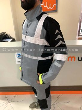 Coverall 2Pc Grey Black 10 Uniforms Manufacturer and Supplier based in Dubai Ajman UAE