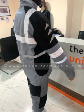 Coverall 2Pc Grey Black 8 Uniforms Manufacturer and Supplier based in Dubai Ajman UAE