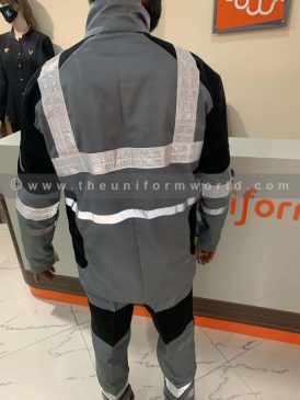 Coverall 2Pc Grey Black 9 Uniforms Manufacturer and Supplier based in Dubai Ajman UAE