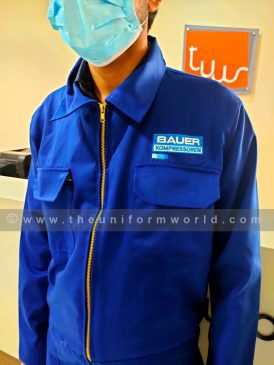 Coverall 2Pc Royal Blue Bauer 6 Uniforms Manufacturer and Supplier based in Dubai Ajman UAE