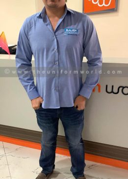 Dress Shirt Blue Bauer 5 Uniforms Manufacturer and Supplier based in Dubai Ajman UAE