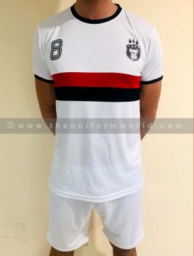Football Jerseys White 3 Uniforms Manufacturer and Supplier based in Dubai Ajman UAE