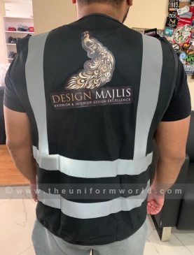 Hi Viz Jacket Black Design Majlis 2 Uniforms Manufacturer and Supplier based in Dubai Ajman UAE