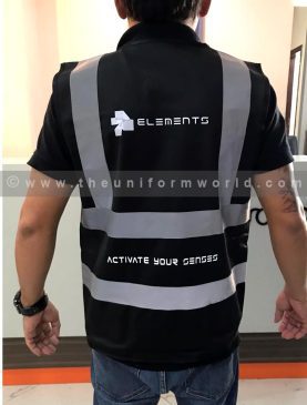 Hi Viz Jacket Black Elements 1 Uniforms Manufacturer and Supplier based in Dubai Ajman UAE