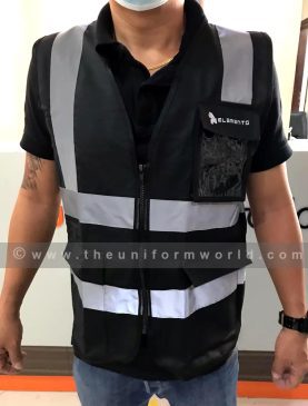 Hi Viz Jacket Black Elements 2 Uniforms Manufacturer and Supplier based in Dubai Ajman UAE