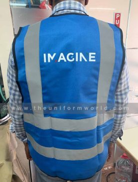 Hi Viz Jacket Blue Imagine 1 Uniforms Manufacturer and Supplier based in Dubai Ajman UAE