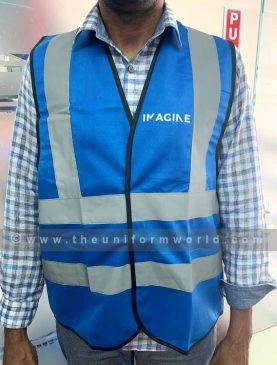 Hi Viz Jacket Blue Imagine 2 Uniforms Manufacturer and Supplier based in Dubai Ajman UAE