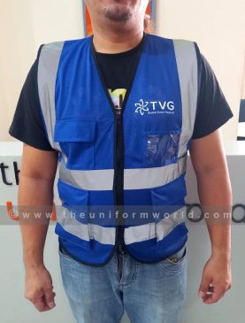 Hi Viz Jacket Blue Tvg 2 Uniforms Manufacturer and Supplier based in Dubai Ajman UAE