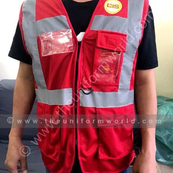 Hi Viz Jacket Red Dhl Uniforms Manufacturer and Supplier based in Dubai Ajman UAE