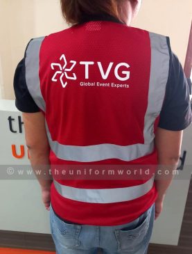 Hi Viz Jacket Red Tvg 2 Uniforms Manufacturer and Supplier based in Dubai Ajman UAE