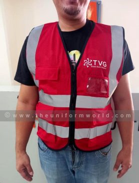 Hi Viz Jacket Red Tvg 3 Uniforms Manufacturer and Supplier based in Dubai Ajman UAE