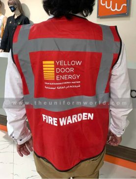 Hi Viz Jacket Red Yellow Door 4 Uniforms Manufacturer and Supplier based in Dubai Ajman UAE
