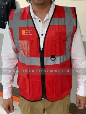 Hi Viz Jacket Red Yellow Door 6 Uniforms Manufacturer and Supplier based in Dubai Ajman UAE
