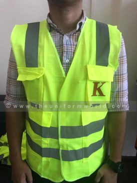 K Neon Green Vest 2 Uniforms Manufacturer and Supplier based in Dubai Ajman UAE