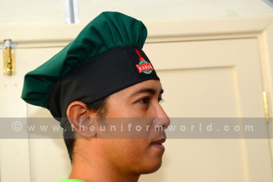 Kabab Chef Hat Green 1 Uniforms Manufacturer and Supplier based in Dubai Ajman UAE