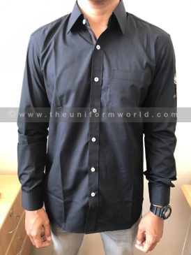 Kakaw Black Full Sleeve Shirt 2 Uniforms Manufacturer and Supplier based in Dubai Ajman UAE