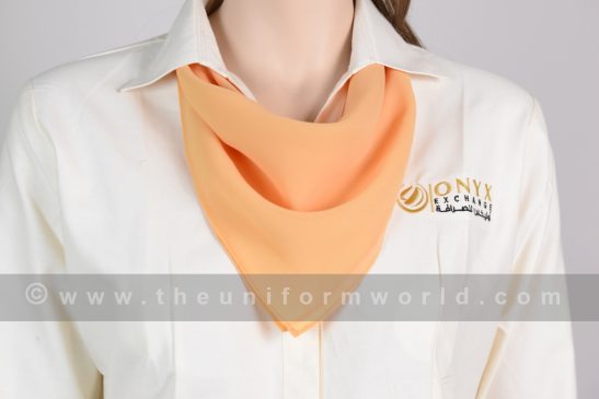 Onyx Exchange Beige Female Shirt Scarf 1 Uniforms Manufacturer and Supplier based in Dubai Ajman UAE