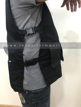 Outdoor Vest Cotton Twill Black 7 Uniforms Manufacturer and Supplier based in Dubai Ajman UAE