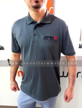 Polo Shirt Drifit Grey Apnf 2 Uniforms Manufacturer and Supplier based in Dubai Ajman UAE