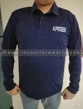 Polo Shirt Drifit Long Sleeve Aprogen 1 Uniforms Manufacturer and Supplier based in Dubai Ajman UAE