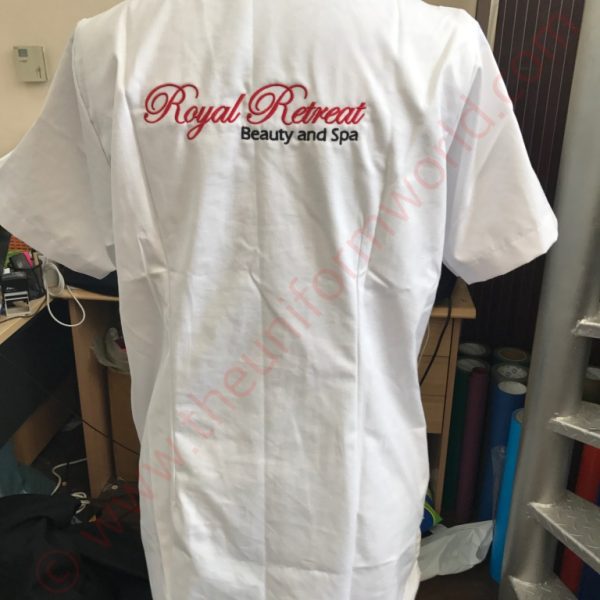 Professional Tattoo Remove Scrubs White 1 Uniforms Manufacturer and Supplier based in Dubai Ajman UAE