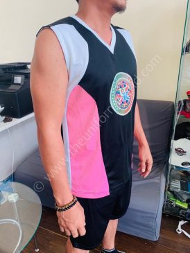 Black Pink Volleyball Jerseys 1 Uniforms Manufacturer and Supplier based in Dubai Ajman UAE