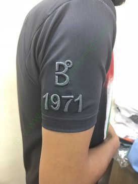 Black Tshirt With 3D Embroidery 1 Uniforms Manufacturer and Supplier based in Dubai Ajman UAE
